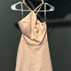 HIGH-LOW PINK PROM DRESS